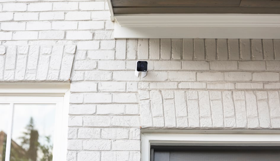 ADT outdoor camera on a Duluth home